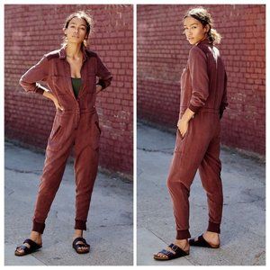 Free People Brown Jumpsuit